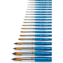 Store Cotman Suluboya Sentetik Fırçalar, Kısa Sap, 4'lü Paket (4 ve 2 Yuvarlak, 1 Teçhizat ve 6 mm Tek Vuruş)