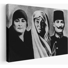 Cepahir Atatürk Portre Tablosu Mustafa Kemal Atatürk Dikdörtgen Dekoratif Kanvas TABLO-FL-136