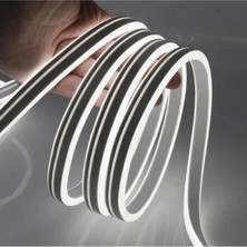 06Gemlight 1 Metre 220 Volt Neon LED Tak Çalıştır 6X12MM Esnek Beyaz Hortum LED Suya Dayanıklı Şerit Aydınlatma