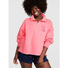 Victoria's Secret Campus Zip Turtleneck Sweatshirt