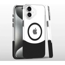 Bezos Professional Joko Apple iPhone 16 Uyumlu Carbon Puzzle Magsafe Kapak - Siyah-2