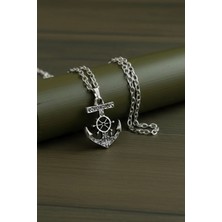 BSN Store Denizci Viking Çapa Figürlü Kolye
