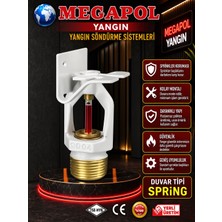 Megapol Yangın Duvar Tipi Yangın Springi. Yangın Spiker Sistemi. Yangın Söndürme Spring Duvar Tipi. Yangın Sıprinkler Duvar Tipi. Standart Spring