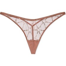 Victoria's Secret Stardust Embroidered High-Leg V-String Panty