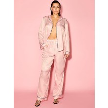 Victoria's Secret Shiny Satin Long Pajama Set