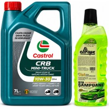 Castrol 10W-30 Tection F-Tr Mını-Truck 7 Litre + Oto Şampuan 1000 ml