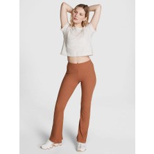 Victoria's Secret Stretch Cotton Ribbed Flare Leggings