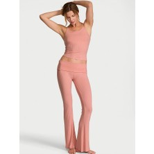 Victoria's Secret Sosoft Modal Ribbed Tank Top And Fold-Over Waist Sweatpants Set