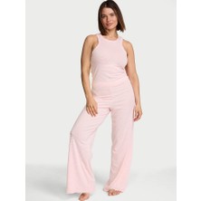 Victoria's Secret Cotton Striped Tank Top & Pajama Bottoms Set
