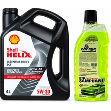 Shell Helix Essentıal Drıve Ect Dpf 5W-30 4 Litre + Oto Şampuan 1000 ml