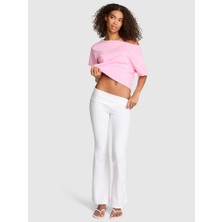 Victoria's Secret Foldover-Waist Flare Leggings