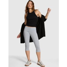 Victoria's Secret All-Day Cotton Foldover Capri Leggings