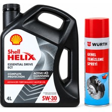 Shell Helix Essentıal Drıve Ect Dpf 5W-30 4 Litre + Würth Balata Spreyi 500 ml