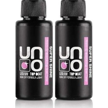 Şeffaf Supershine Top Coat, Silinmeyen, 2'li Set, 50 ml