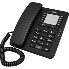 Givoria Karel TM-142 Analog Sabit Kablolu Ekransız Siyah Masaüstü Telefon GLX94FMH