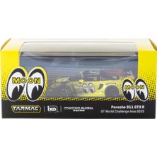 Tarmac Moon Porsche 911 Gt3 R Gt World Challende Asia 2025 1/64 Model Araba