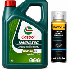 Castrol 10W-40 A3/b4 Magnatec 4 Litre + Klima Bombası 200 ml