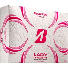 Bridgestone Golf Unisex Yetişkin Pembe 2021 Lady Precept, 12'li Paket