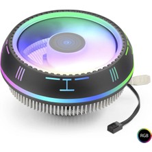 Hsc Bilişim Yüksek Performanslı Rgb Işlemci Fanı 111X58MM - Siyah