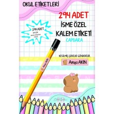 Okul Etiketi Kalem Etiketi Isimli Kişiye Özel Capy 294 Adet