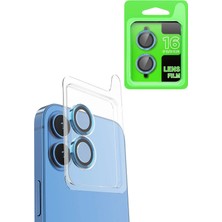 Hsc Bilişim Uryport Apple iPhone 16 Plus Raze Metal Kamera Lens - Lacivert