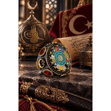 Siset Gümüş 925 Ayar  Türk Devletleri  Teşkilatı  Erkek Gümüş Yüzük