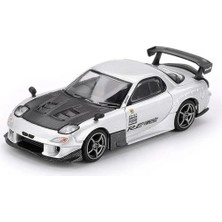 Kaia Life Mini Gt 1/64 Mazda Rx-7 Re-Amemiya Silver Metallic