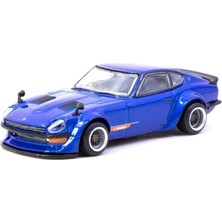 Kaia Life Tarmac Works 1/64 Nissan Fairlady Z S30 Widebody Blue - Designed By Jon Sibal