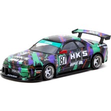 Kaia Life Tarmac Works 1/64 Nissan Skyline (R32) Widebody Hks With Tarmac Cards Combo Set - Designed By Jon Sibal