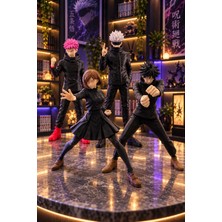Wowolab Jujutsu Kaisen 4’lü Anime Figür Karakter Takımı Dekoratif Figür