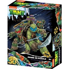 Kaia Life Prime 3D - Ninja Kaplumbağalar 500 Parça Yetişkin Puzzle