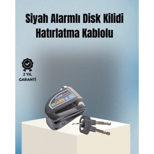Pileli Store Motosiklet ve Bisiklet Için 6mm Pinli Alarmlı Disk Kilidi
