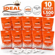 Han Tobacco Ultra Premium Midi Stick Filtre 5.7X13 mm Sert Yapı 10 Paket 1500 Adet