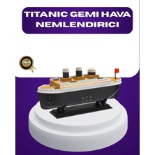 Pileli Store Titanik Gemi Tasarımlı LED Işıklı Hava Nemlendirici Buhar Efektli Oda Difüzörü