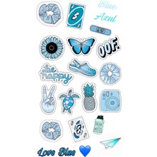 Bsb Popüler Mavi Sticker Telefon Laptop Notebook Tablet Defter Matara Stiker Etiket ST2828