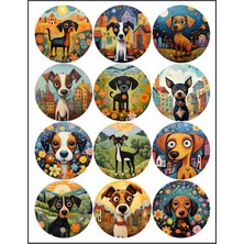 Bsb Köpekler Sticker Telefon Laptop Notebook Tablet Defter Matara Stiker Etiket ST2905