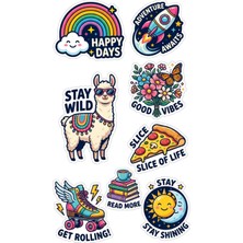 Bsb Popüler Sticker Telefon Laptop Notebook Tablet Defter Matara Stiker Etiket ST2894