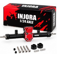 Gümrük Bey Injora Rc Arka Aks Cnc Alüminyum 16T | SCX24 Deadbolt C10 Jlu Bronco Uyumlu