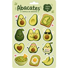 Bsb Avokado Sticker Telefon Laptop Notebook Tablet Defter Matara Stiker Etiket ST2884