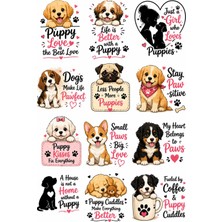 Bsb Köpekler Sticker Telefon Laptop Notebook Tablet Defter Matara Stiker Etiket ST2877
