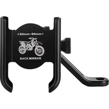 Motorsiklet Atv Otomatik Tuşlu Motosiklet Ayna Telefon Tutucu Tutacağı