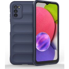 Royaleks Samsung Galaxy A03S Kılıf Optimum Silikon - Lacivert