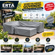 Erta 1.5 Metre x 2 Metre 250 gr Pilsa Premıum Malzeme Mobilya Koruma Brandası – Teras, Bahçe, Balkon ve Dış Mekan Mobilya Örtüsü