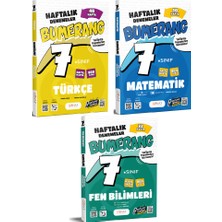 Günay Yayınları 7. Sınıf Bumerang Türkçe + Matematik + Fen 40 Haftalık Deneme Seti (2026-2027 Maarif Modele Uygun)