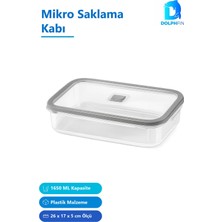 Dolphfin Mikro Saklama Kabı 1650 ml Çok Renkli Plastik