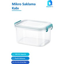 Dolphfin Mikro Saklama Kabı 1600 ml Çok Renkli 17 x 13 x 10 cm