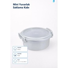 Dolphfin Mini Yuvarlak Saklama Kabı 300 ml Çok Renkli