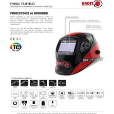 P950 Turbo Otomatik Kararan Kaynak Maskesi True Color Temiz | Net Görüntü