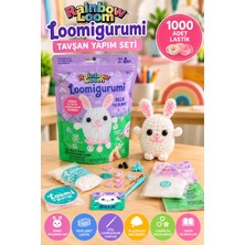 Toyfest Rainbow Loom Loomigurumi Tavşan Yapım Seti 1000 Lastik Amigurumi Hobi Kiti A0222