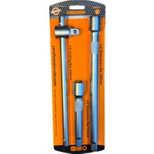 Uygun El Aletlerim 1/2" Lokma Uzatma ve Kayar T-Kol Seti (3 Parça